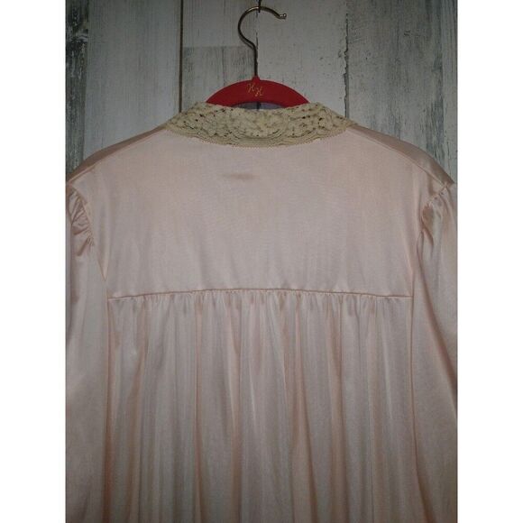 Vintage Flair Women’s Medium Peach Robe House Coat Retro Union Made In USA READ - Picture 6 of 8